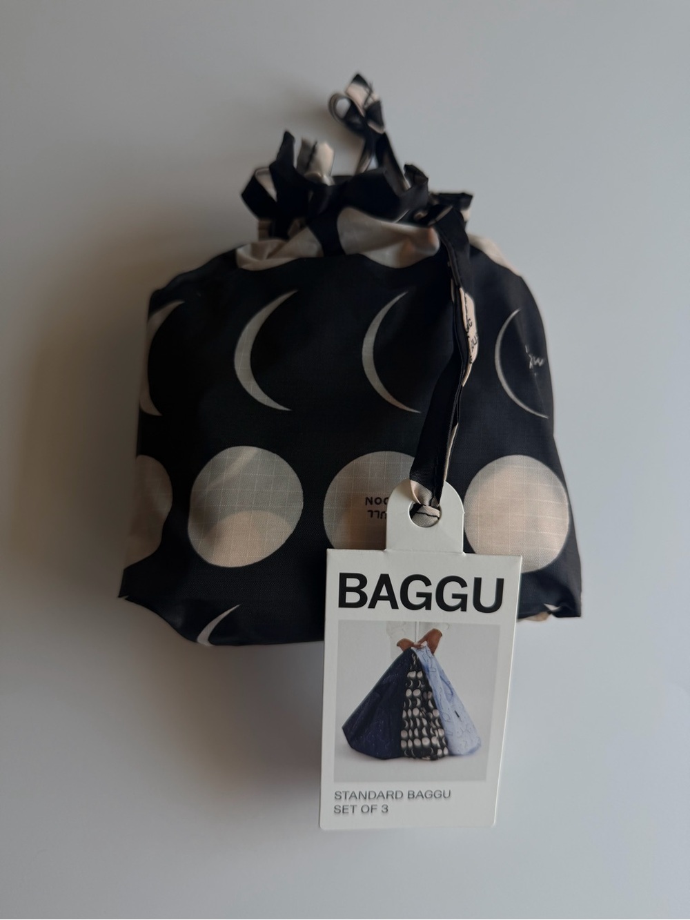 NWT BAGGU Set of 3 Standard Reusable Bags Night Sky (Last one) - Picture 3 of 3